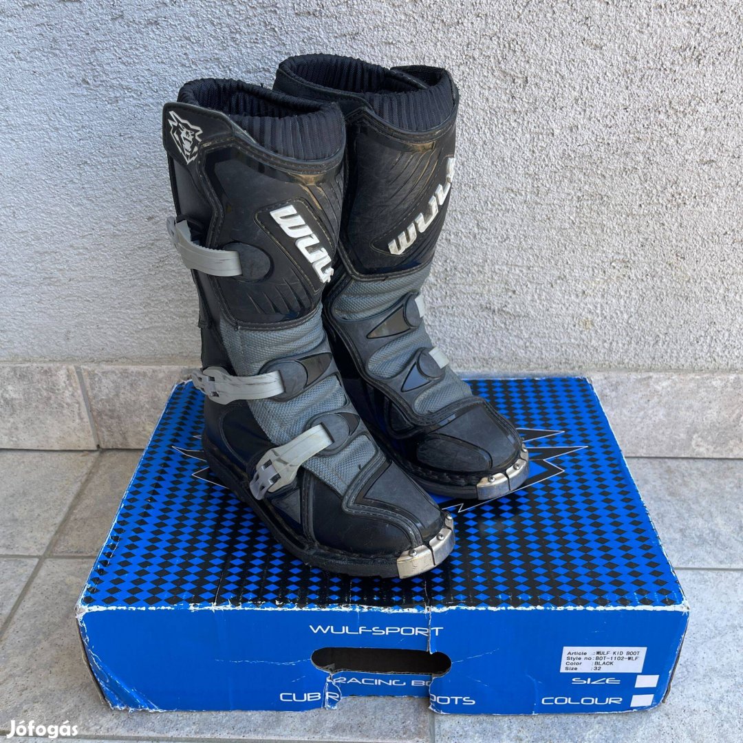 Wülfsport gyerek cross krossz enduro csizma protektor