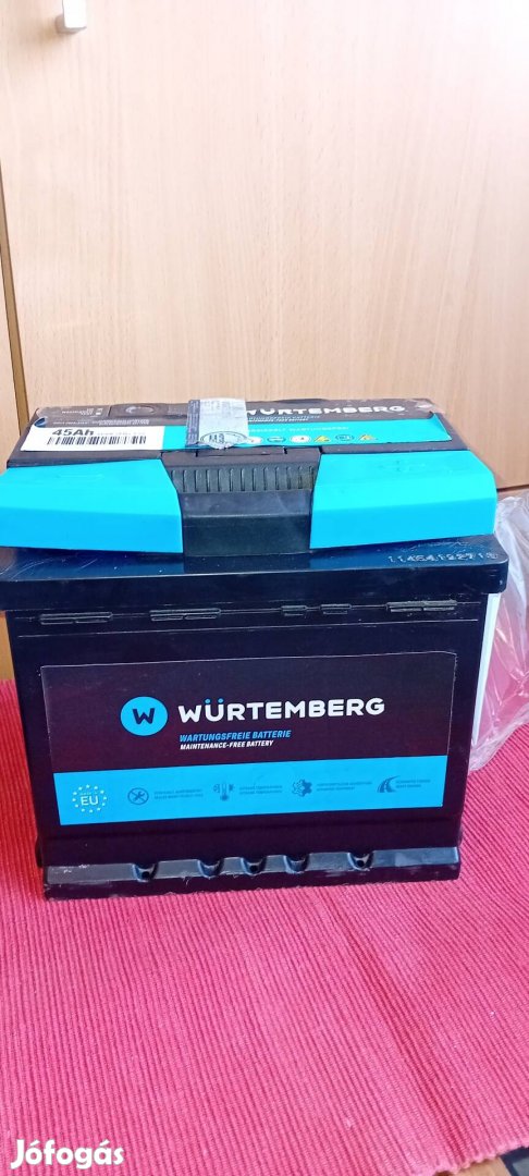 Würtemberg 12V 45Ah 360A Akkumulátor 