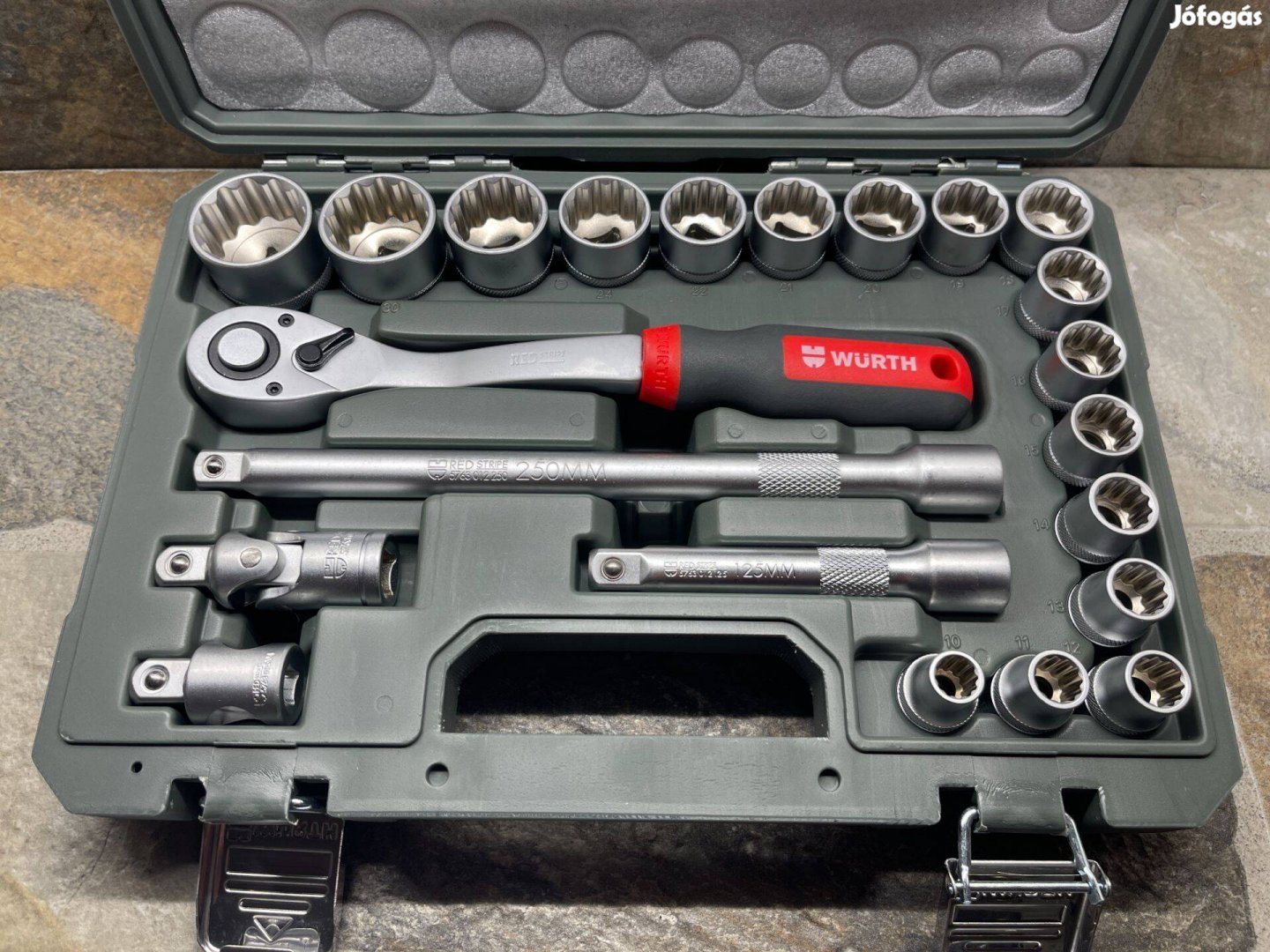 Würth 1/2 22 részes racsnis dugókulcs készlet