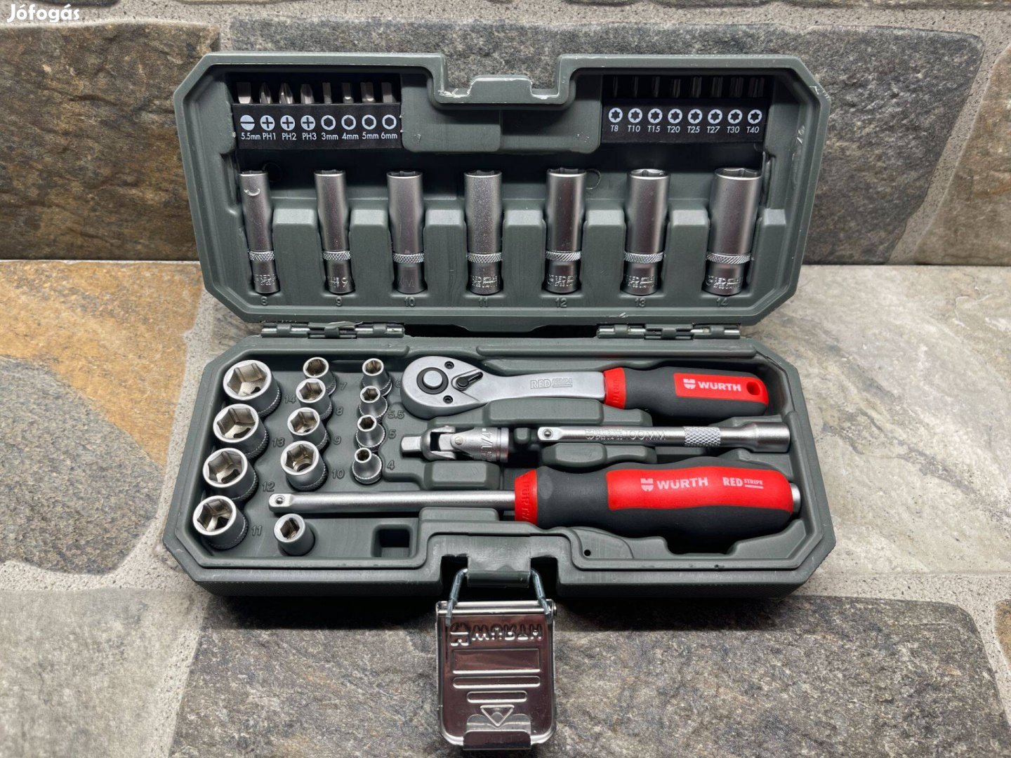 Würth 1/4 40 részes racsnis dugókulcs szerszám készlet