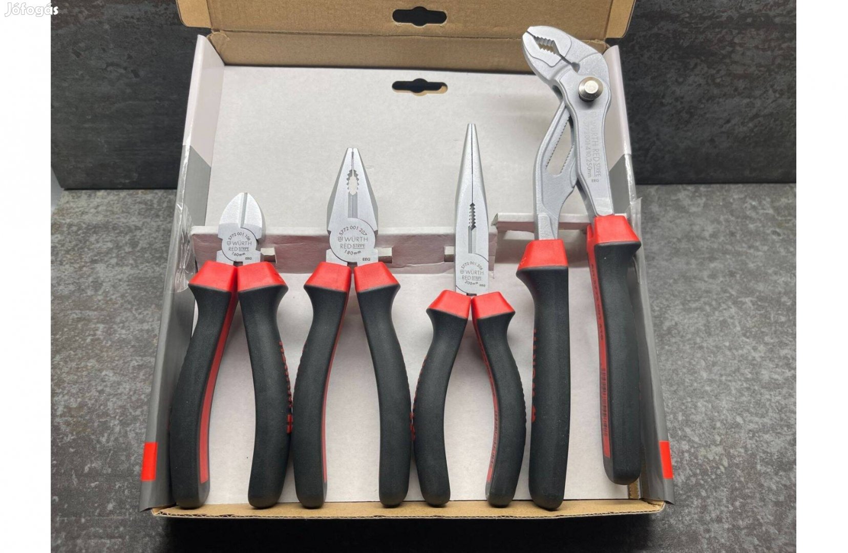 Würth 4 részes fogó készlet Kombinált vízpumpa hosszúcsőrű