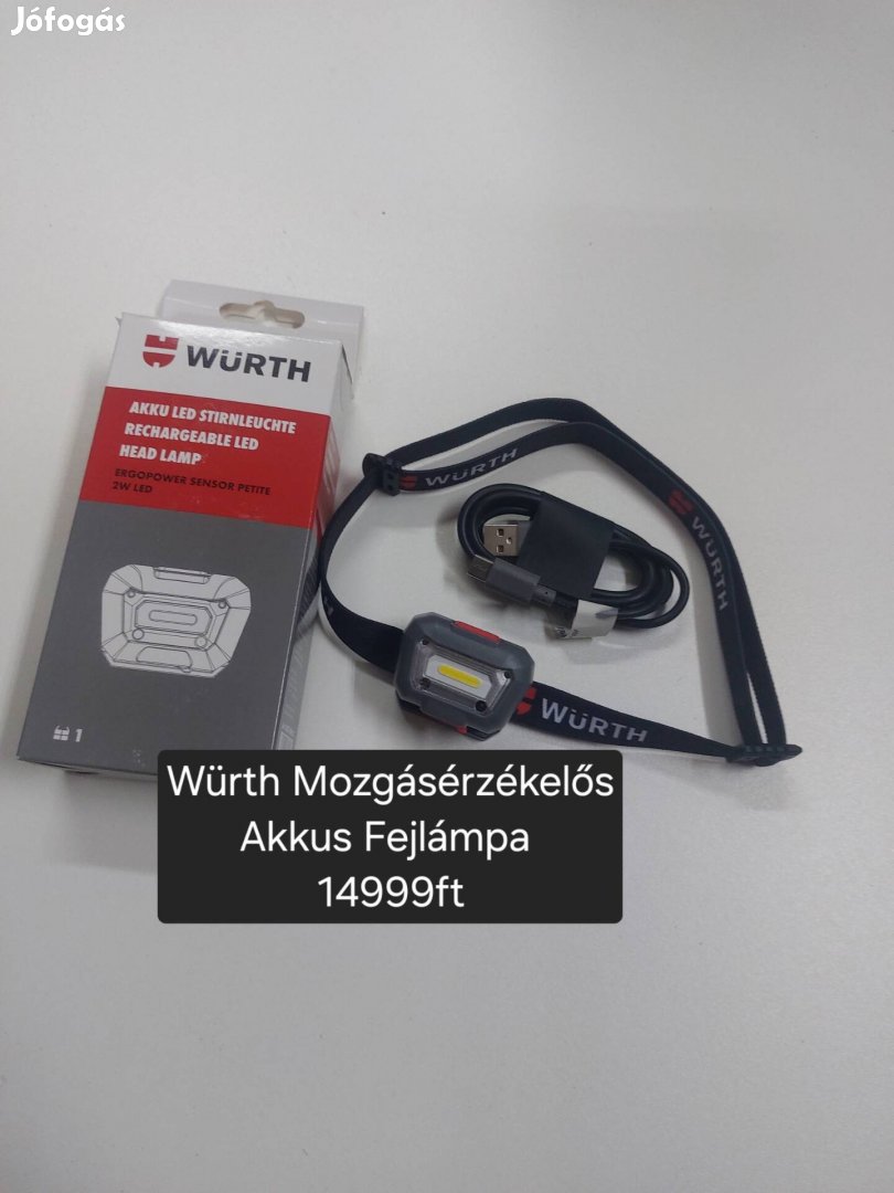 Würth Érintésmentes Akkus Fejlámpa Új!Beta Berner Minőség 