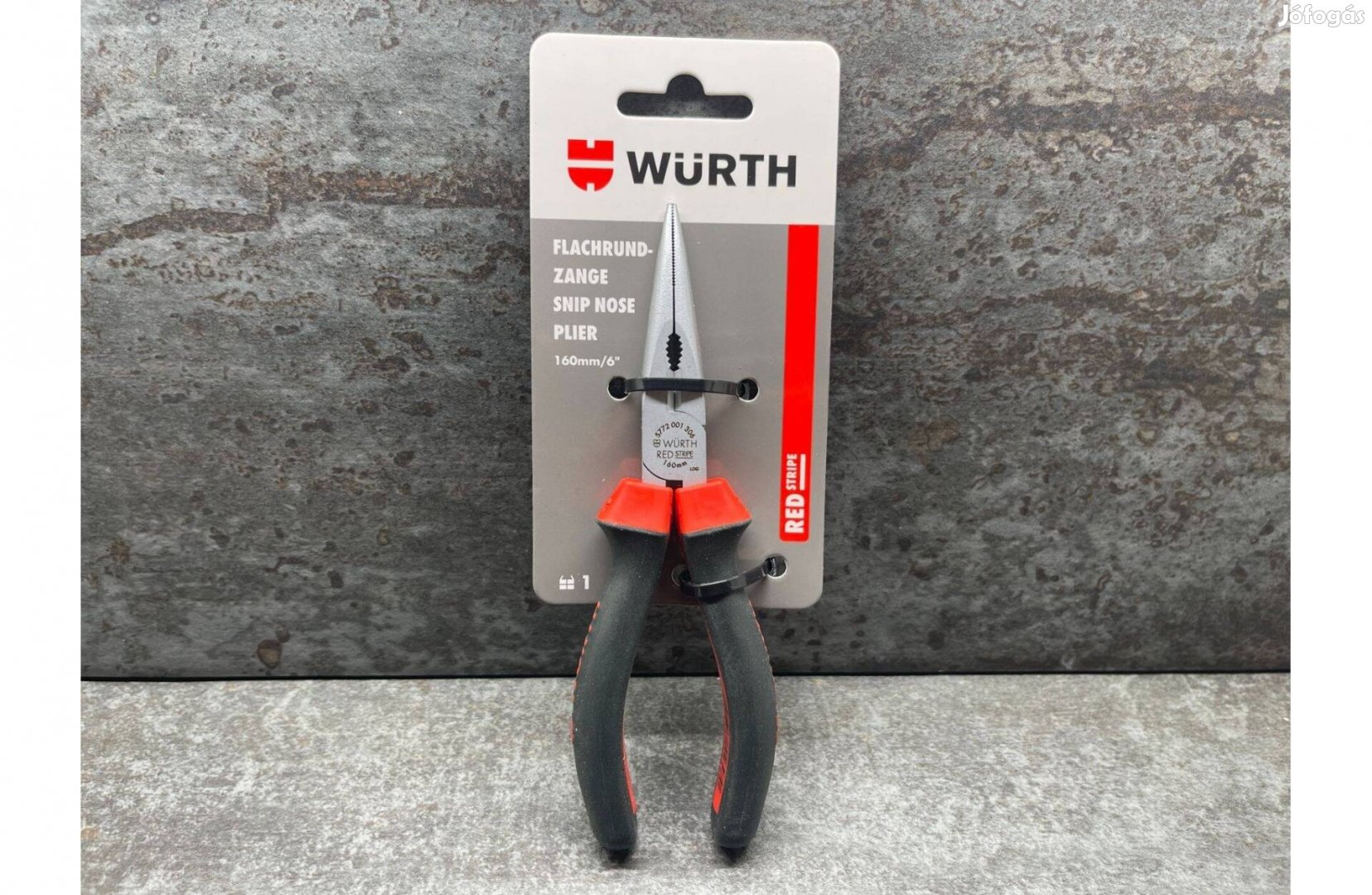 Würth Félkerek hosszúcsőrű Lapos fogó