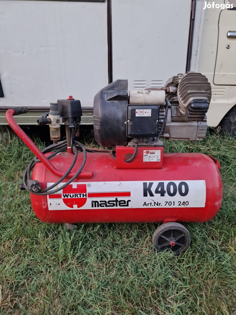 Würth Master 50 literes 2 hengeres kompresszor 