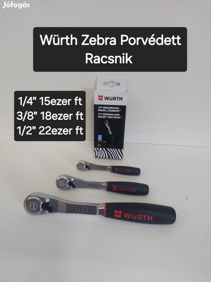 Würth Zebra Porvédett Racsnik Újak! Beta Berner Minőség 