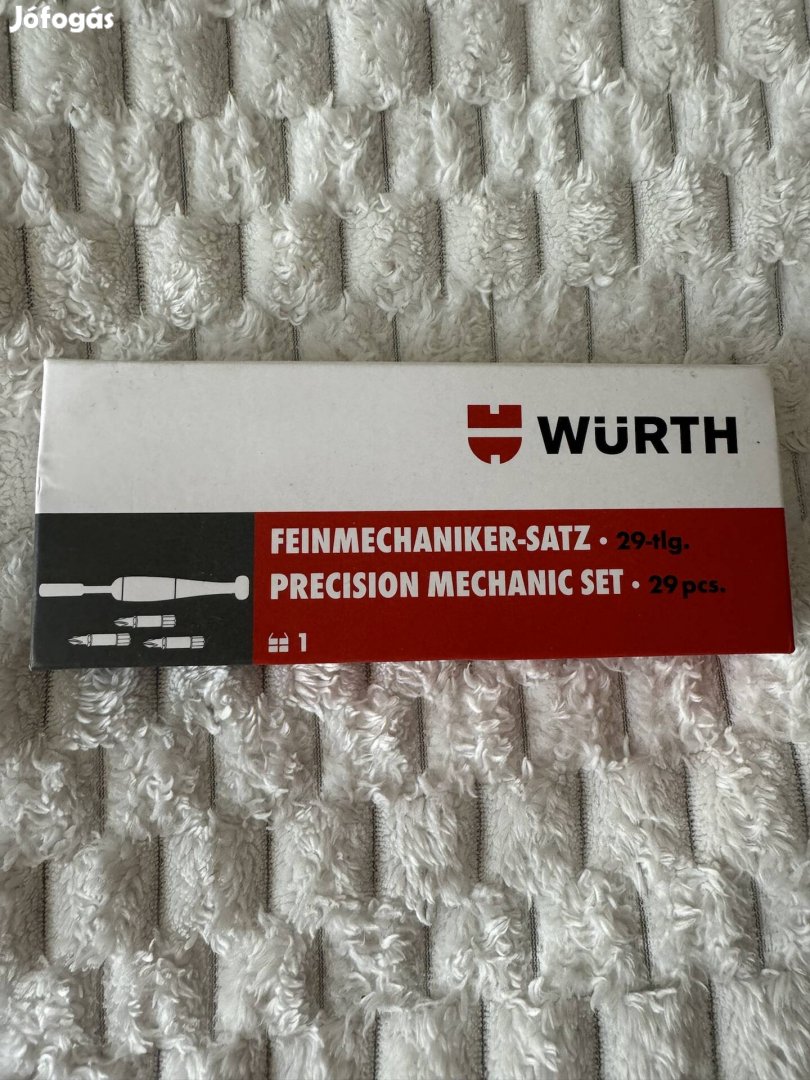 Würth finommechanikai csavarhúzó készlet