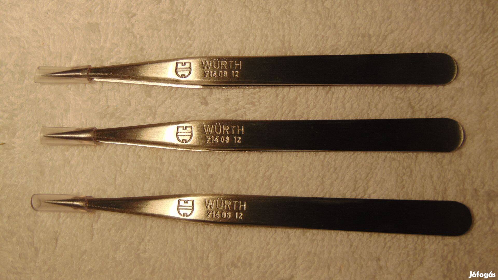 Würth precíziós szerelő csipesz, 120 mm