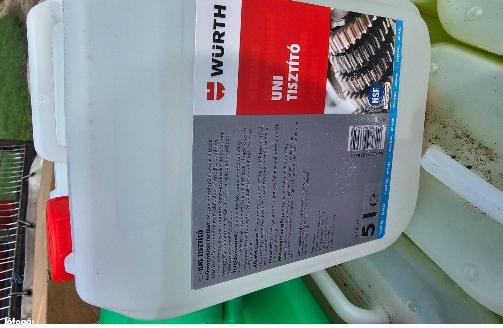 Würth uni féktisztito 5 l kanna zsiroldo lemoso