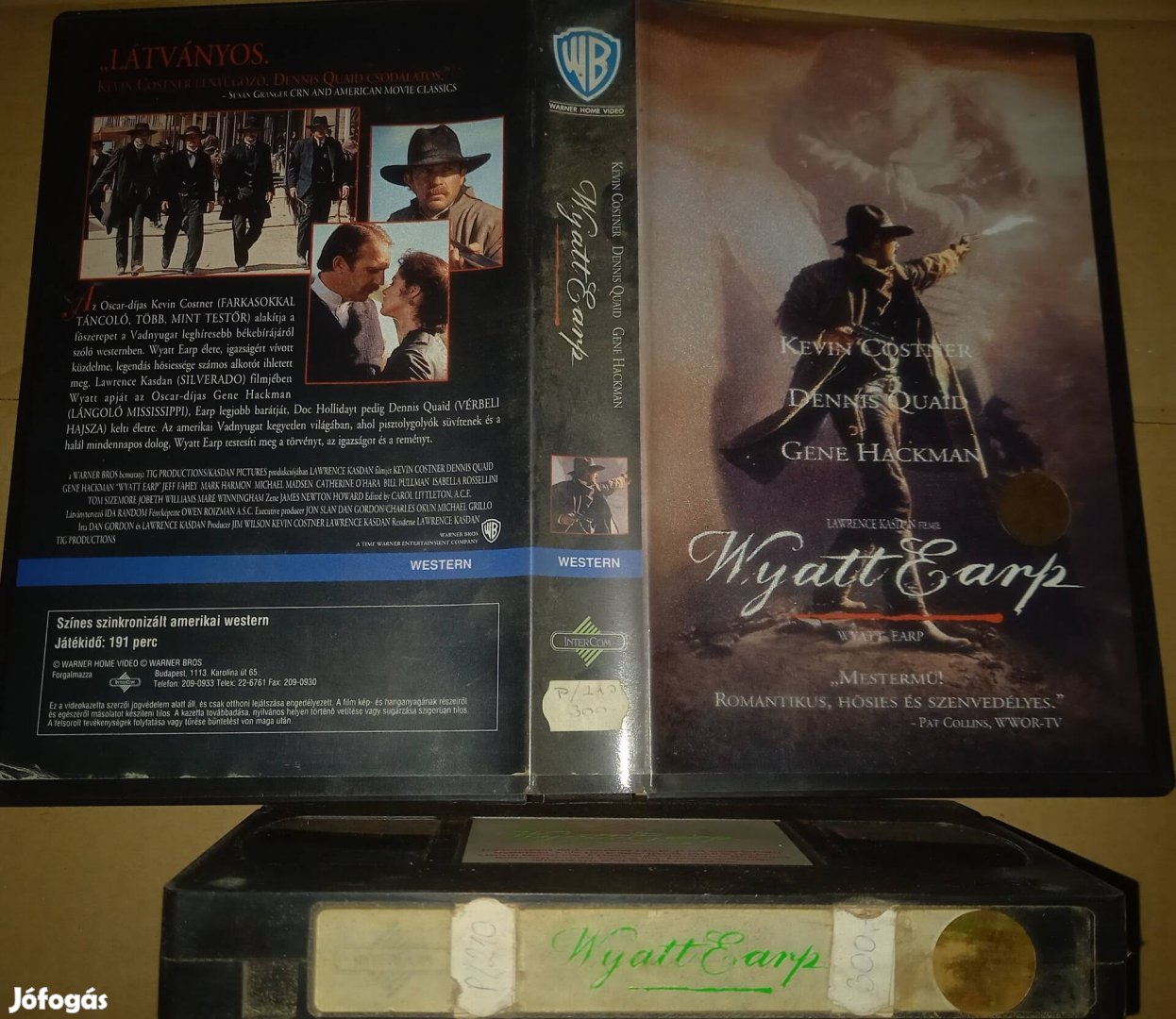 Wyatt Earp - western vhs - Kevin Costner