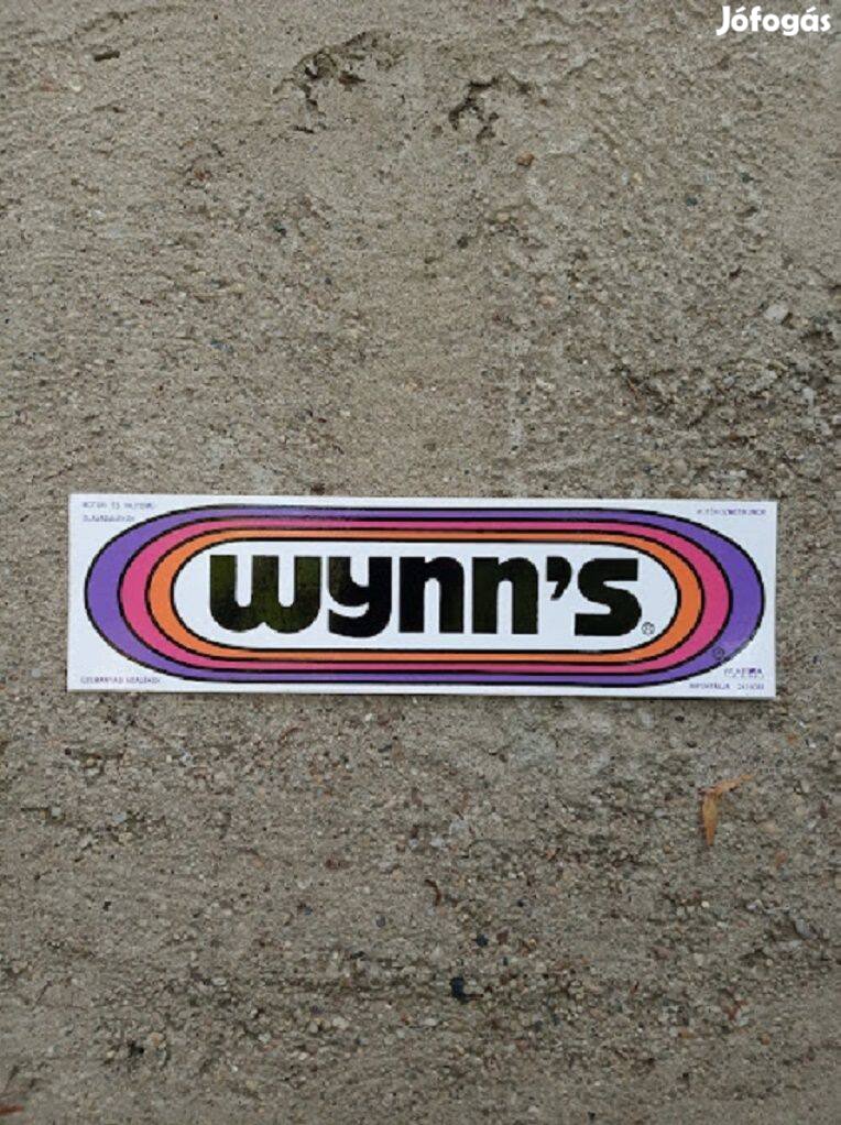 Wynn's nagyméretű retro matrica 8.5x30 cm.Rali, rally,rallye dekoráció