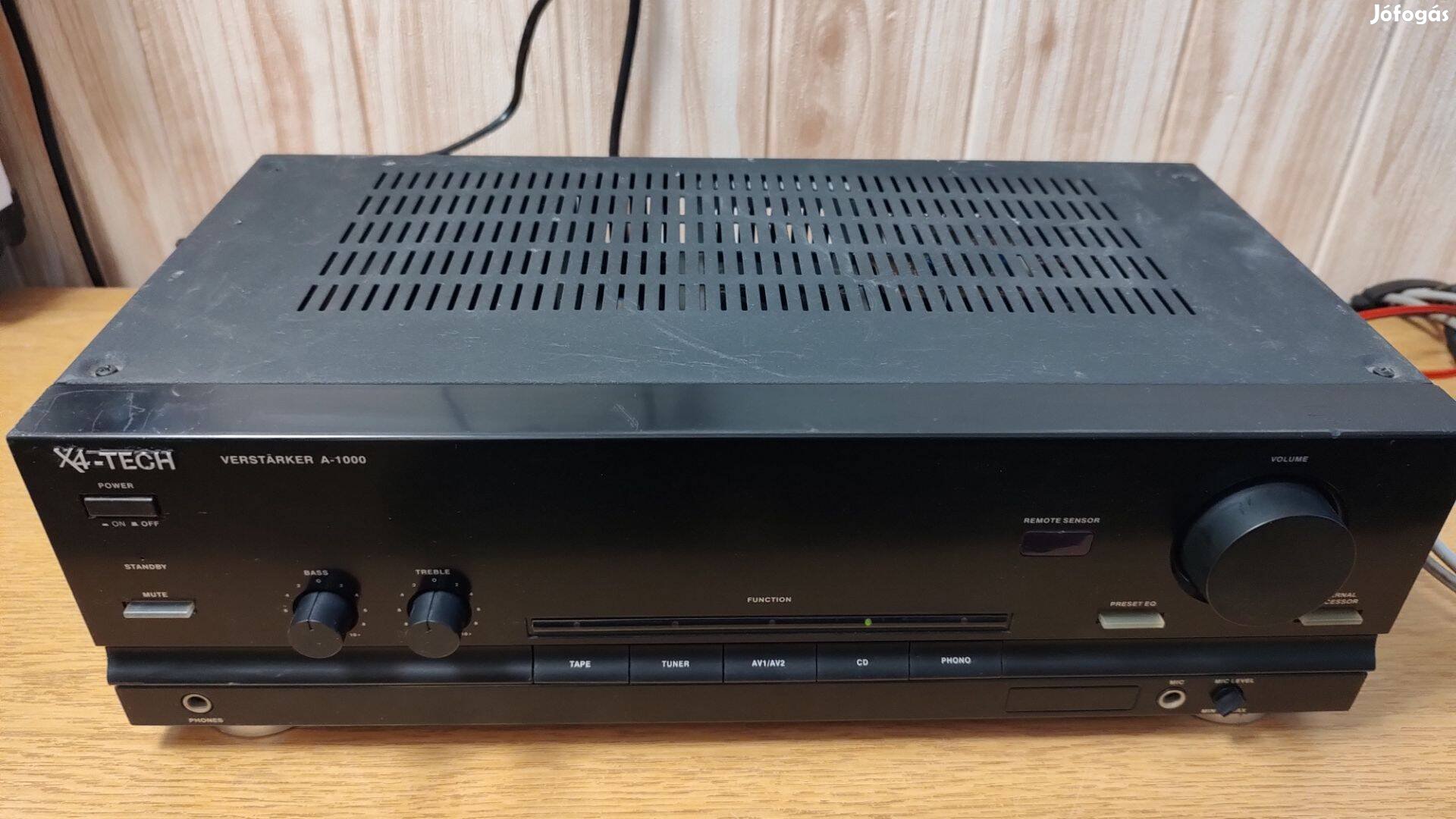 X4Tech A1000, hangfalakhoz való erősítő garanciával