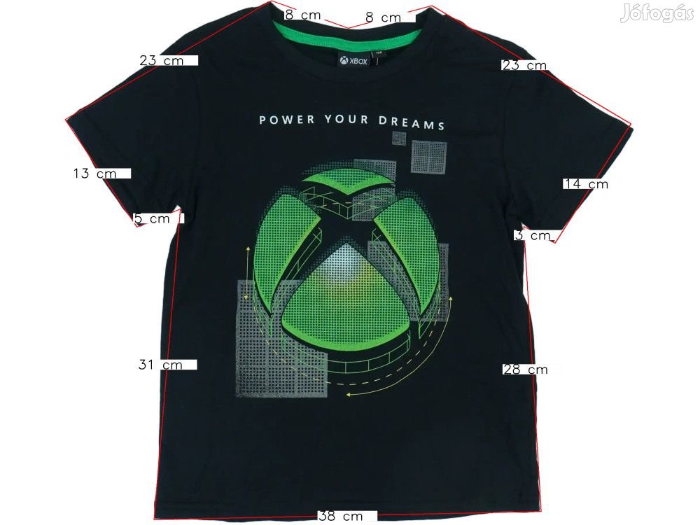 XBOX Új (címkés) Fiú Póló (Méret: 128)