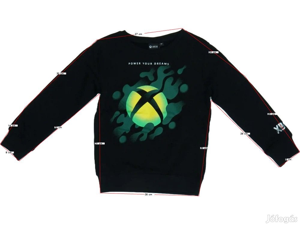 XBOX Új (címkés) Fiú Pulóver (Méret: 128)