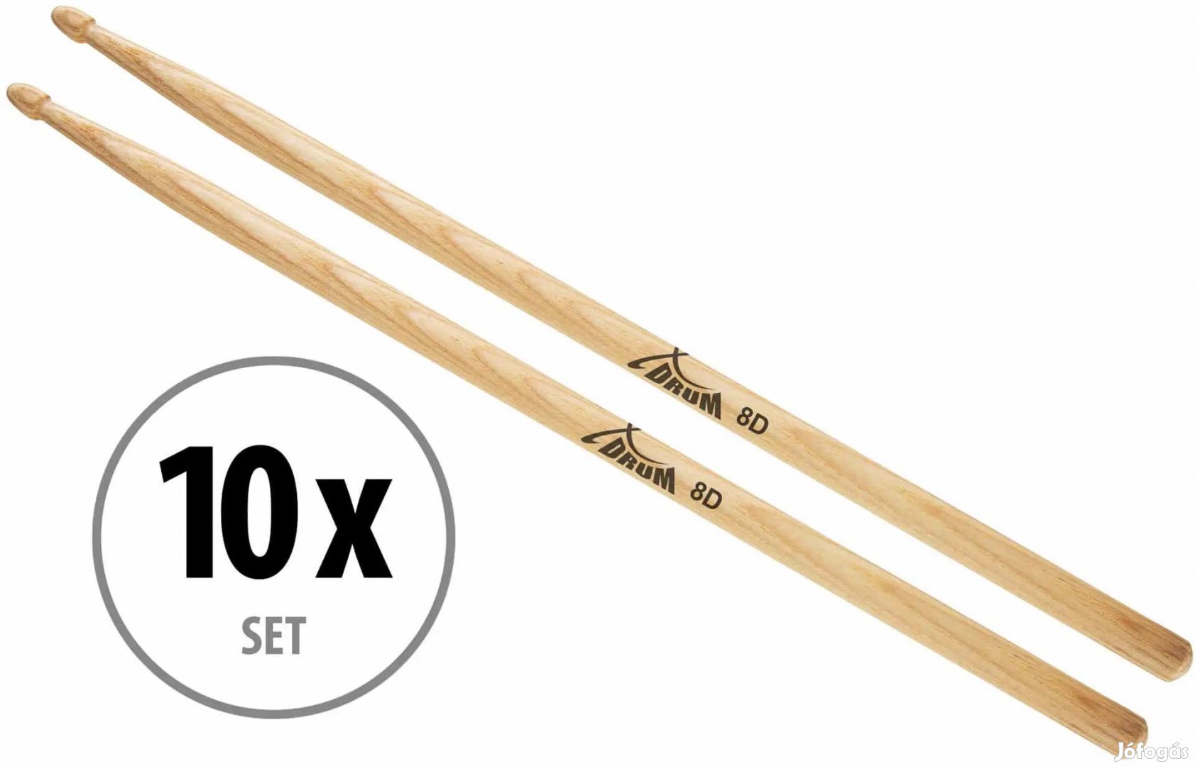 XDrum 8D Hickory Fa Dobverők 10 pár