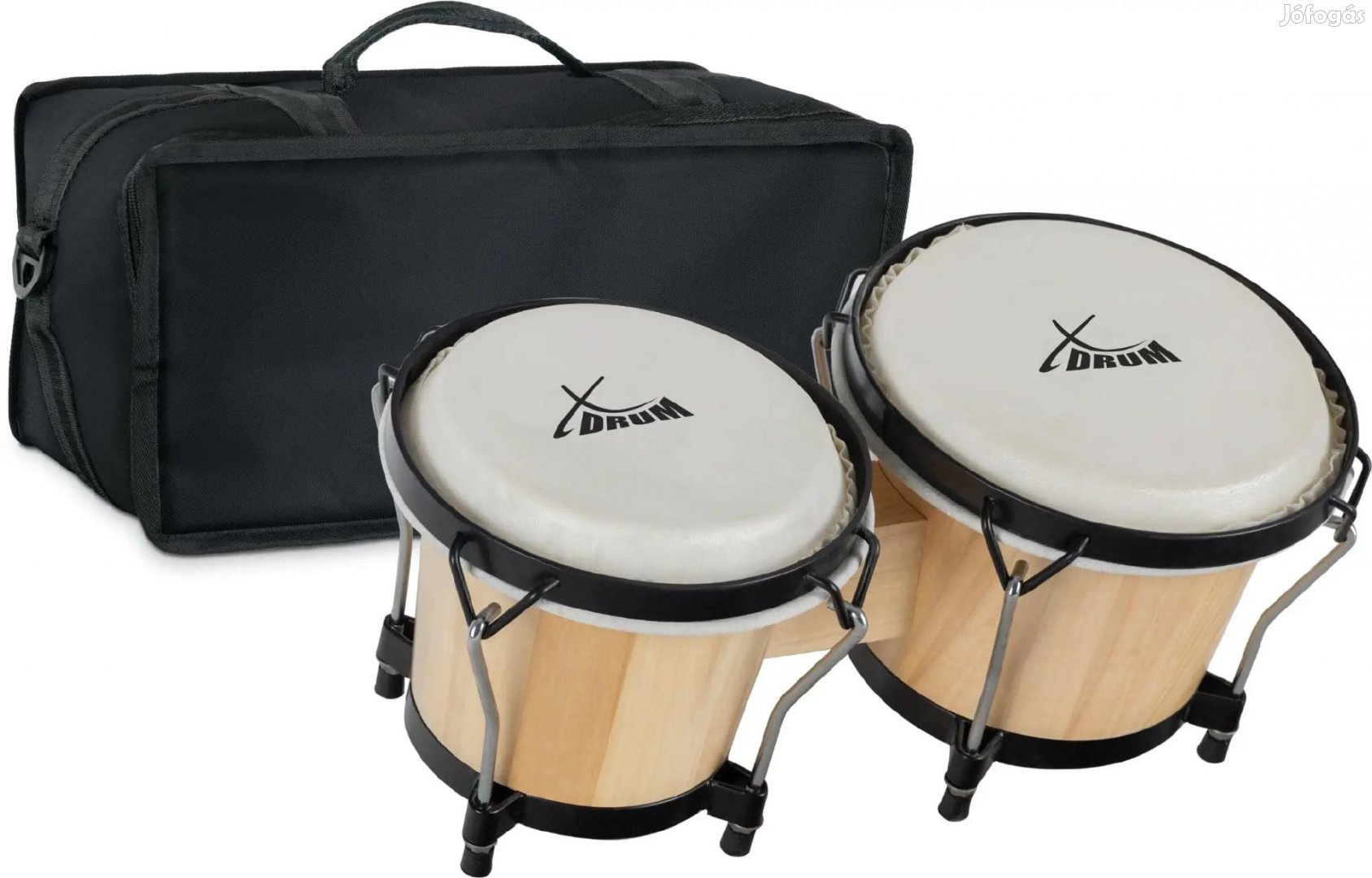 XDrum Bongo Club Standard Natúr KÉSZLET bongó hordtáskával