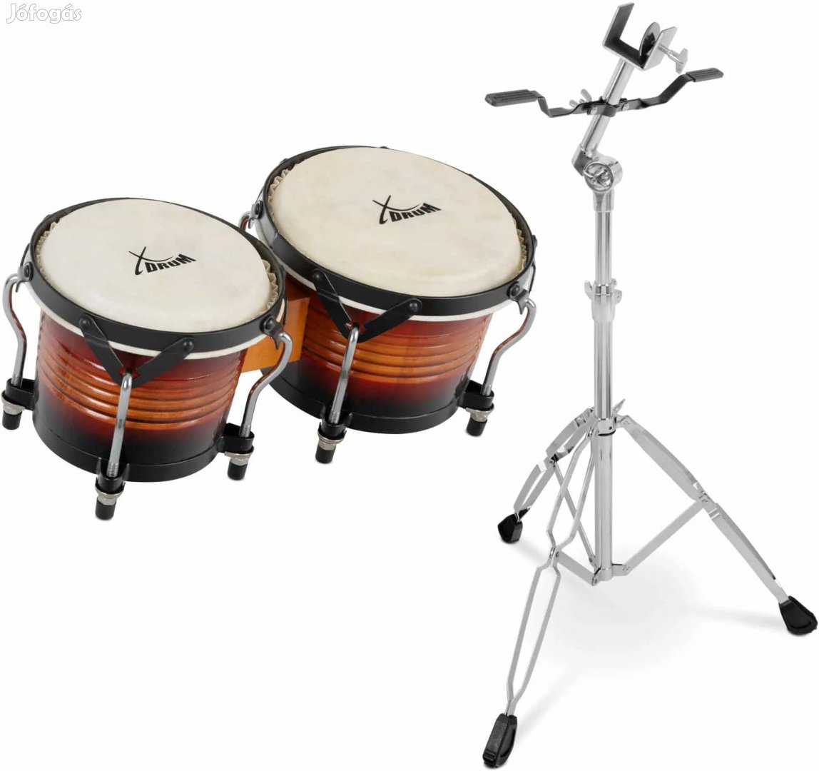 XDrum Bongo Pro Vintage KÉSZLET állvánnyal
