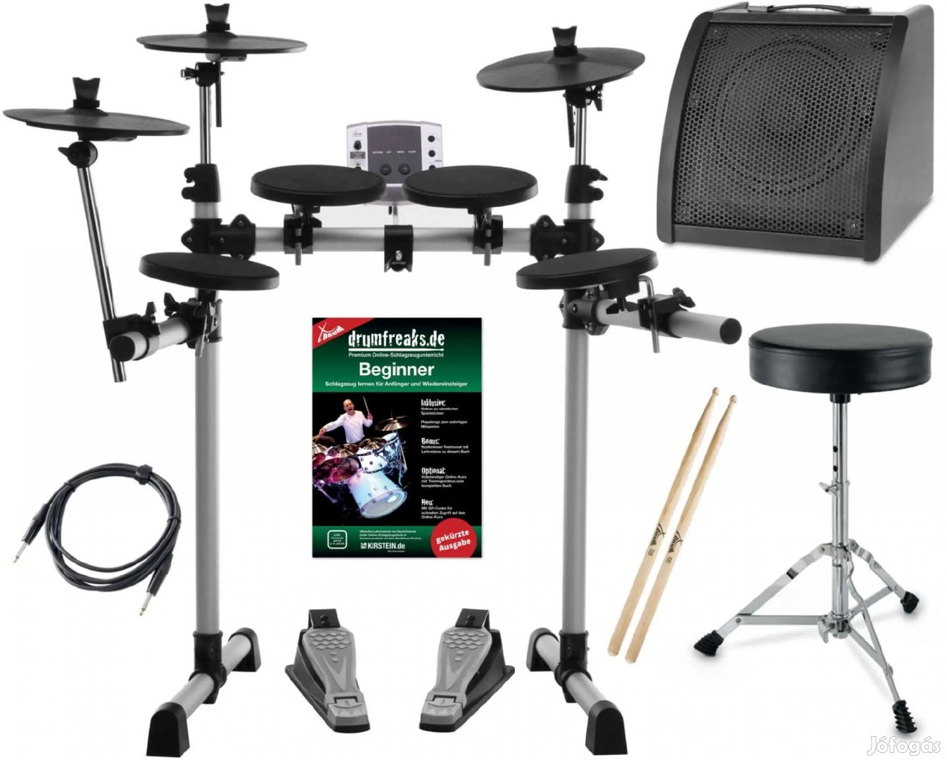 XDrum DD-400 Elektronikus Dobkészlet Teljes Kábellel, Dobpaddal és