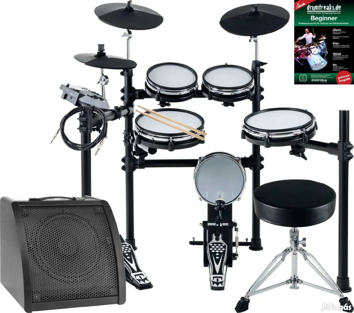 XDrum DD-530 Elektronikus Dob Hálós Fejjel Élő KÉSZLET Dob Monitorral