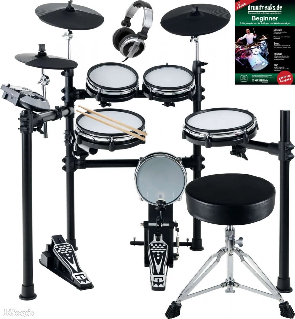 XDrum DD-530 Hálós Fejű Elektronikus Dobkészlet Székkel és