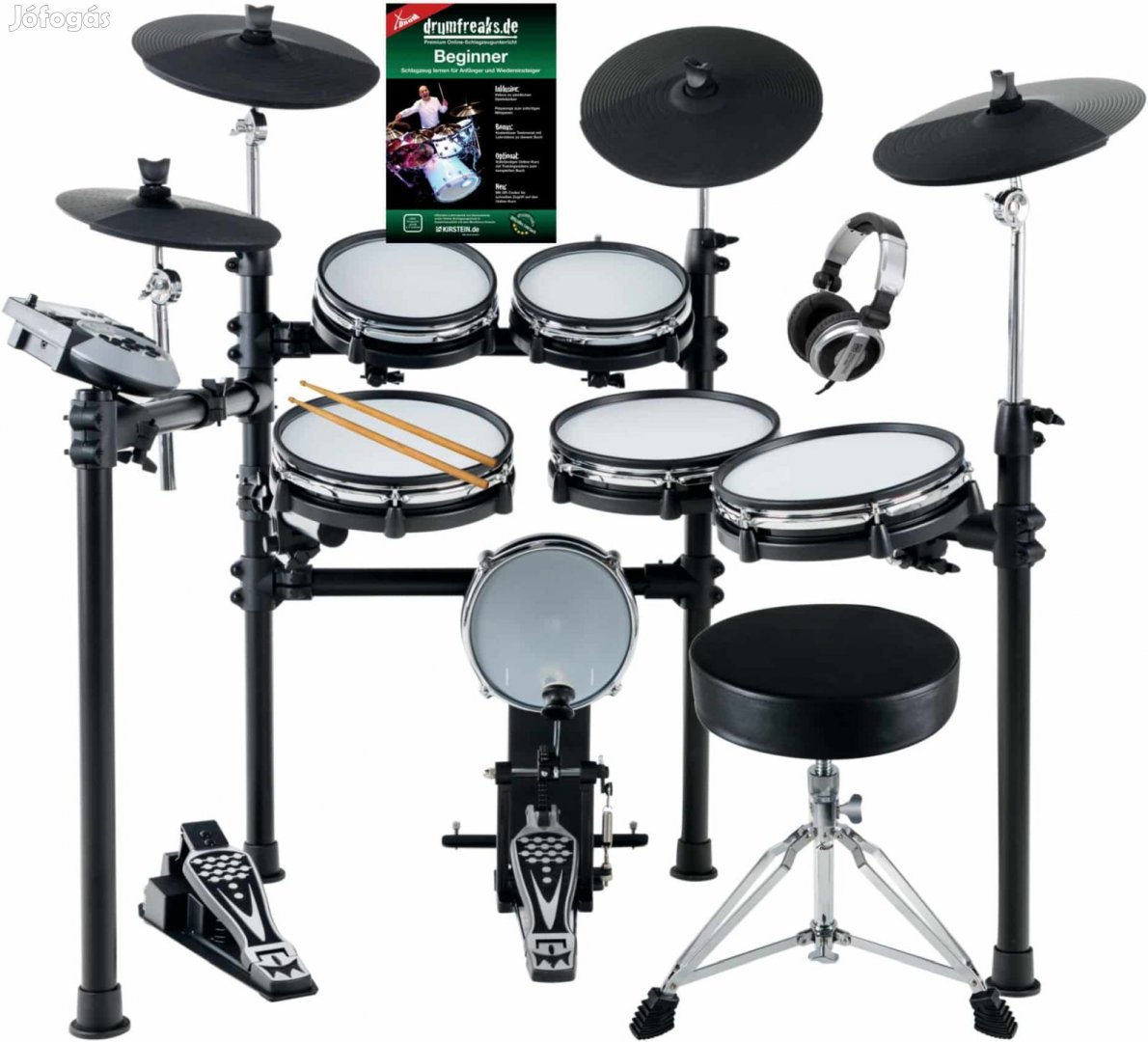 XDrum DD-530 Mesh Fejű Elektronikus Dob MAXI KIT székkel és