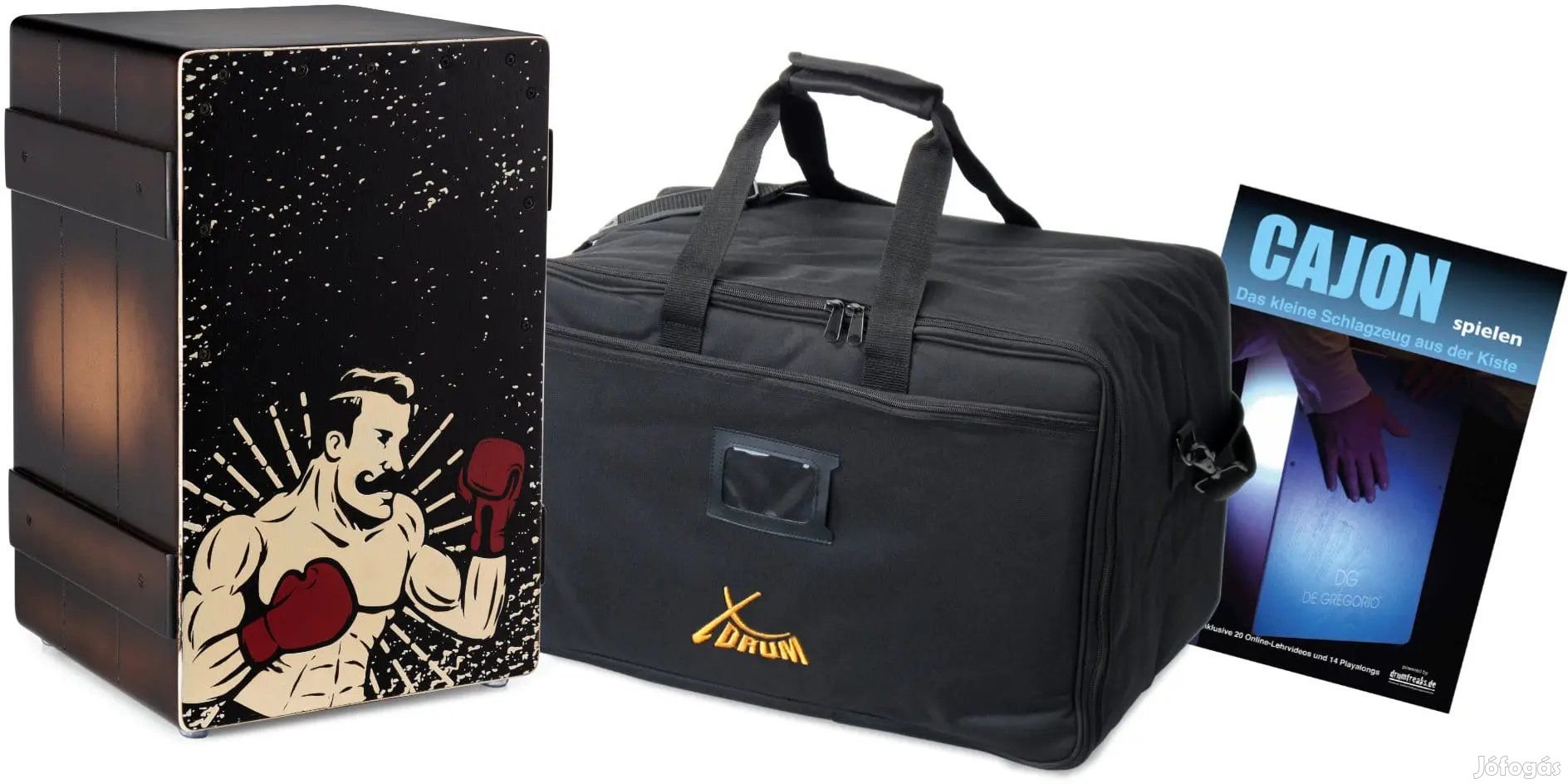 XDrum Design Series Cajon "Boxer" Szett Táskával + Iskolával