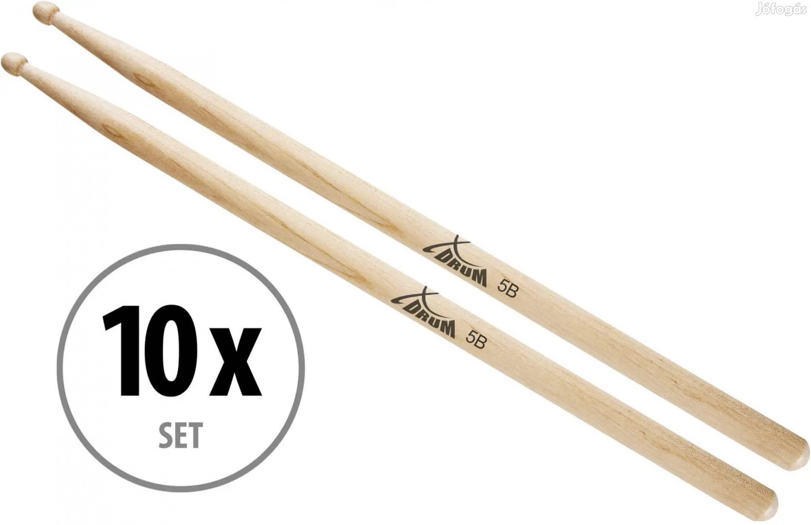 XDrum Dobverő 5B Fa Fej, 10 pár