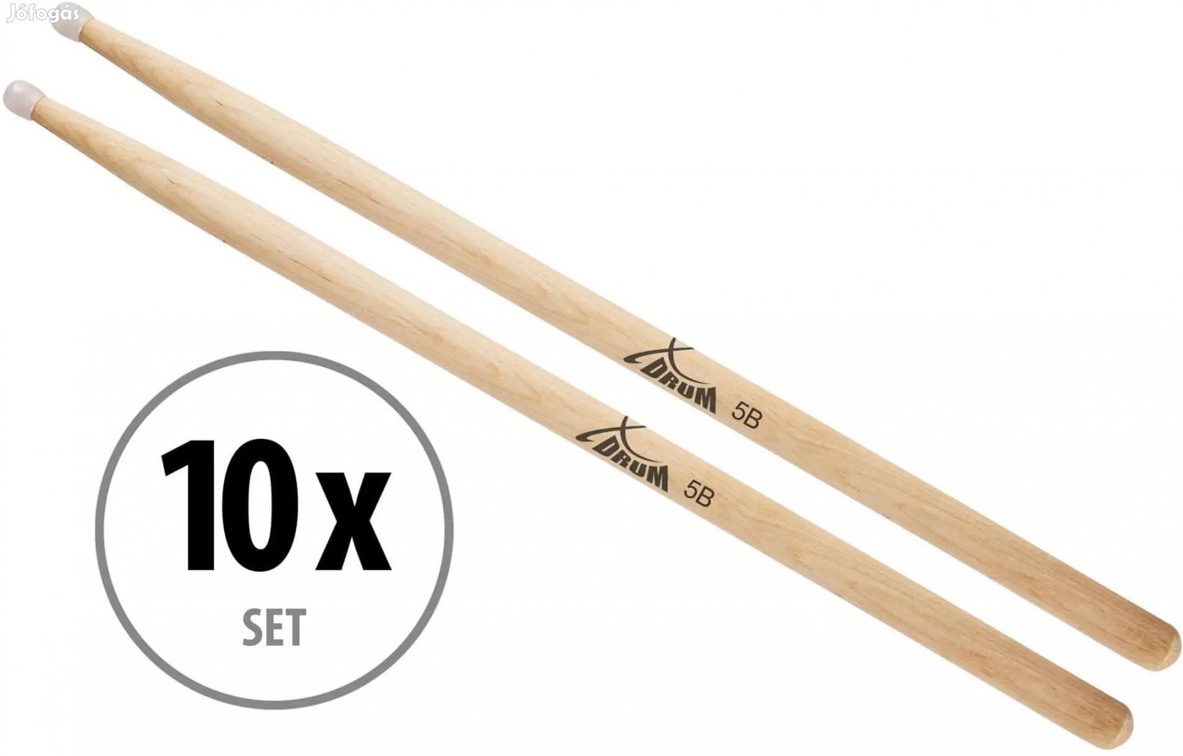 XDrum Dobverő 5B nylon fej, 10 pár