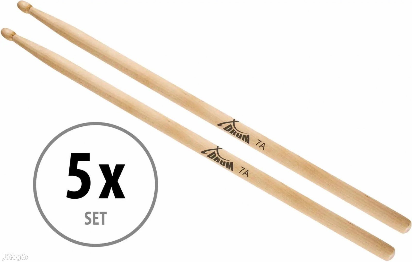XDrum Dobverő 7A Fa, 5 pár