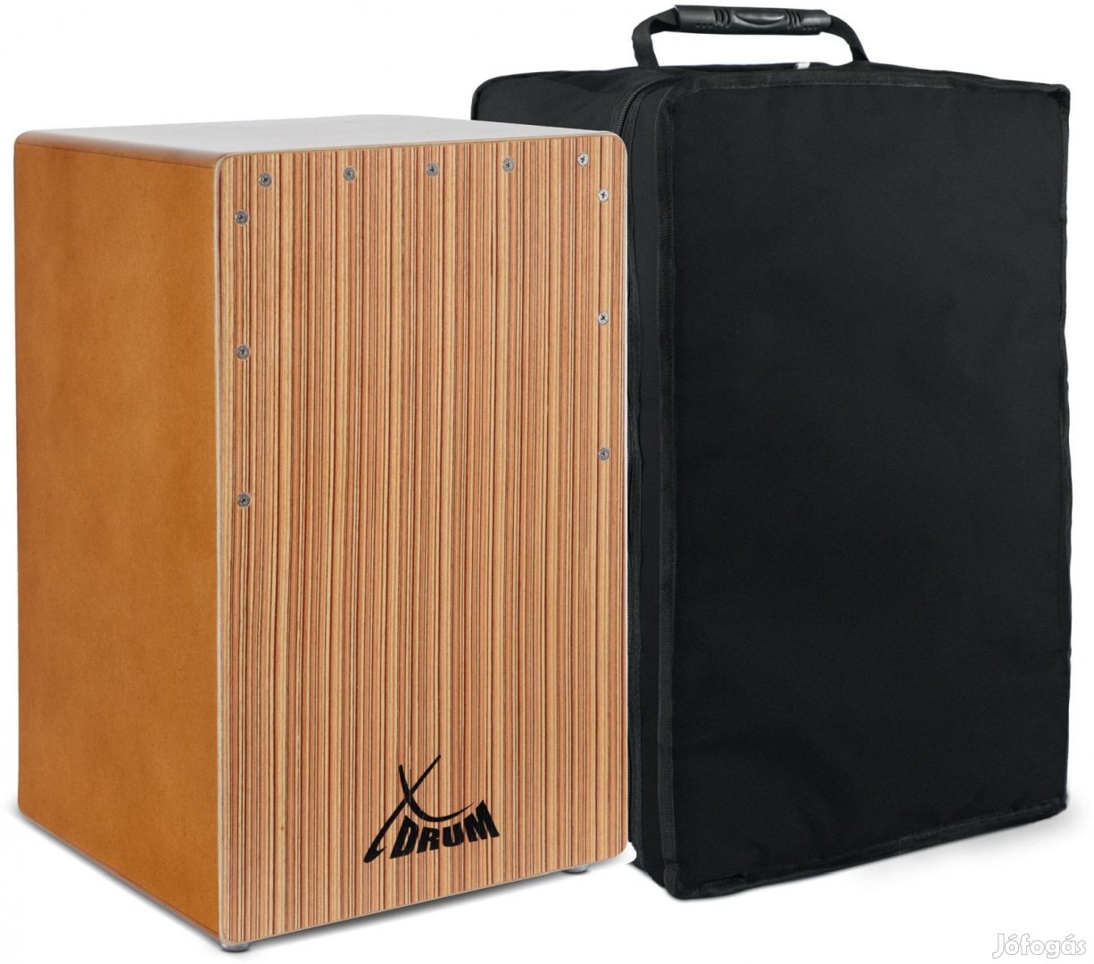 XDrum El Bajo Bass Port Dió/Zebra Cajon szett, hordtáskával