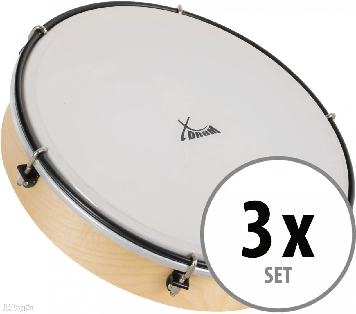 XDrum HTM-10K 10" kézi dob műanyag fejjel 3 db-os szett