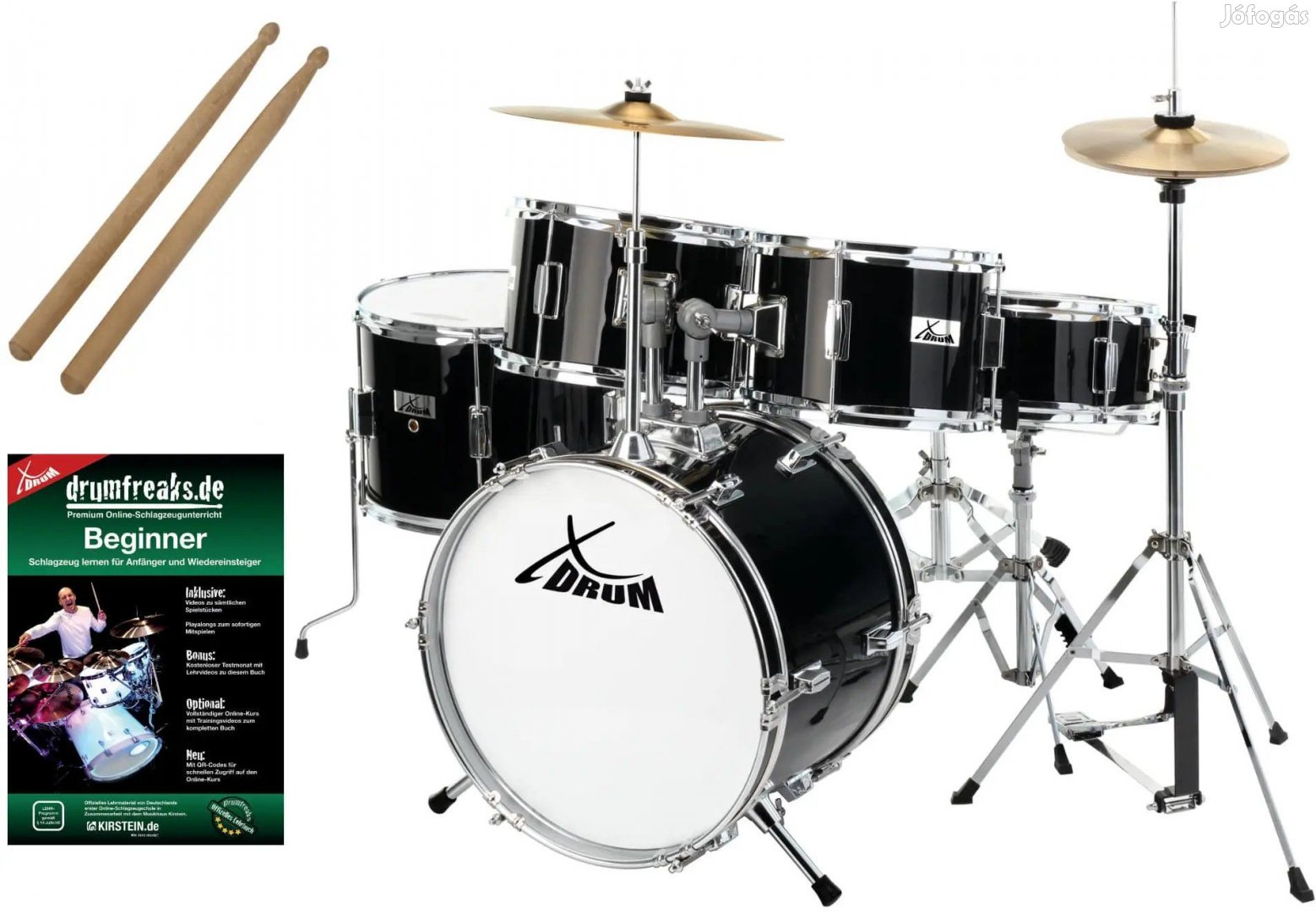 XDrum Junior Pro Gyerek Dob Szett Fekete