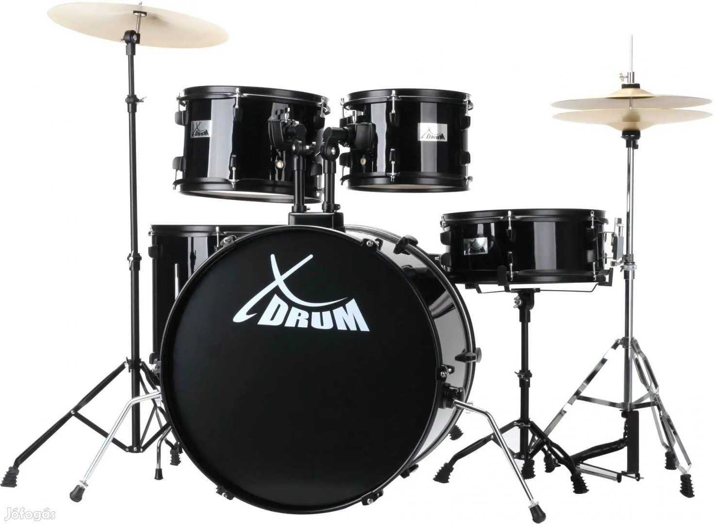 XDrum Rookie 22" Fusion Dobkészlet Teljes Készlet Fekete