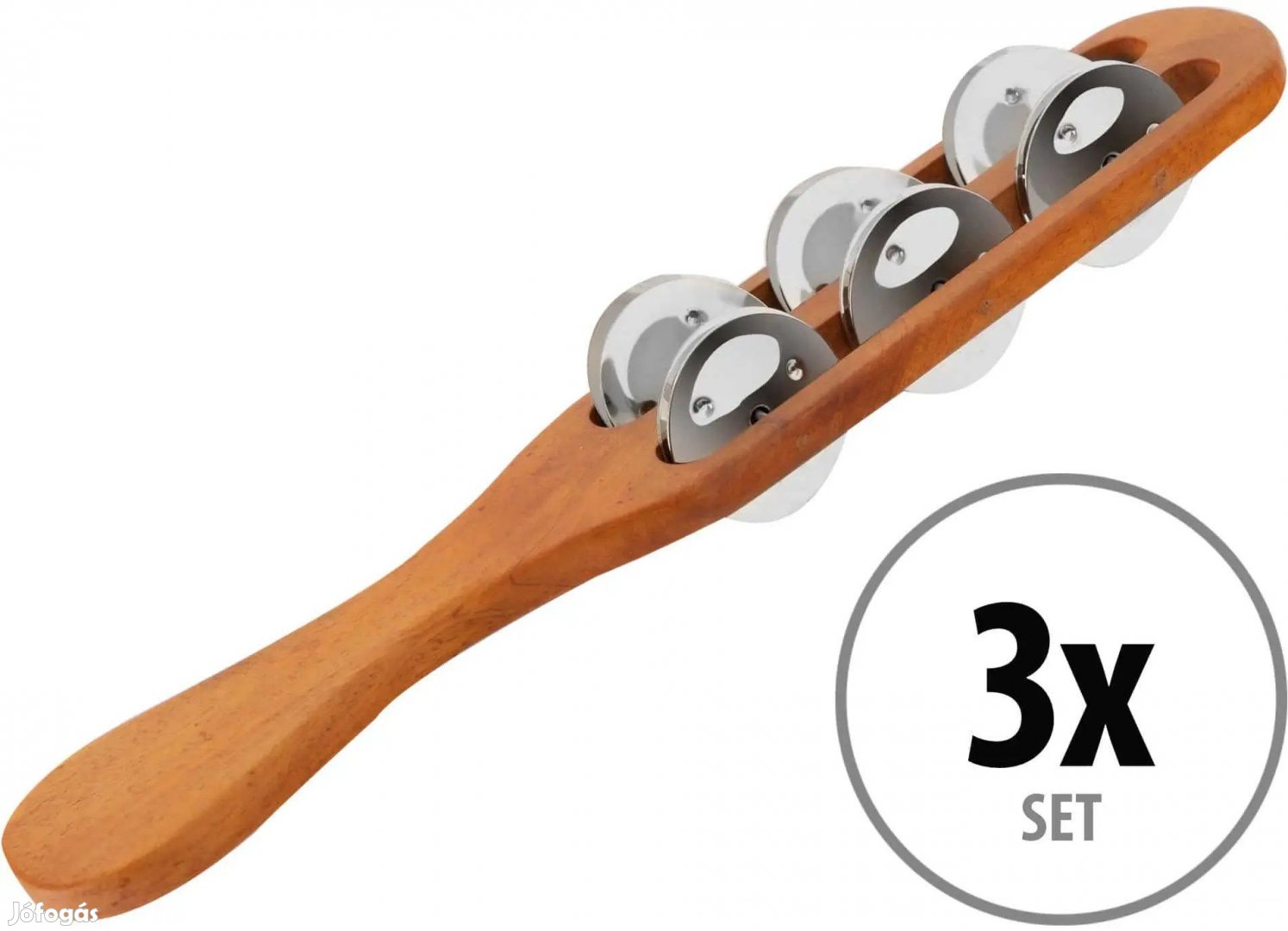 XDrum TS-1 Tamburin Bot Natúr Fa 3 darabos készlet