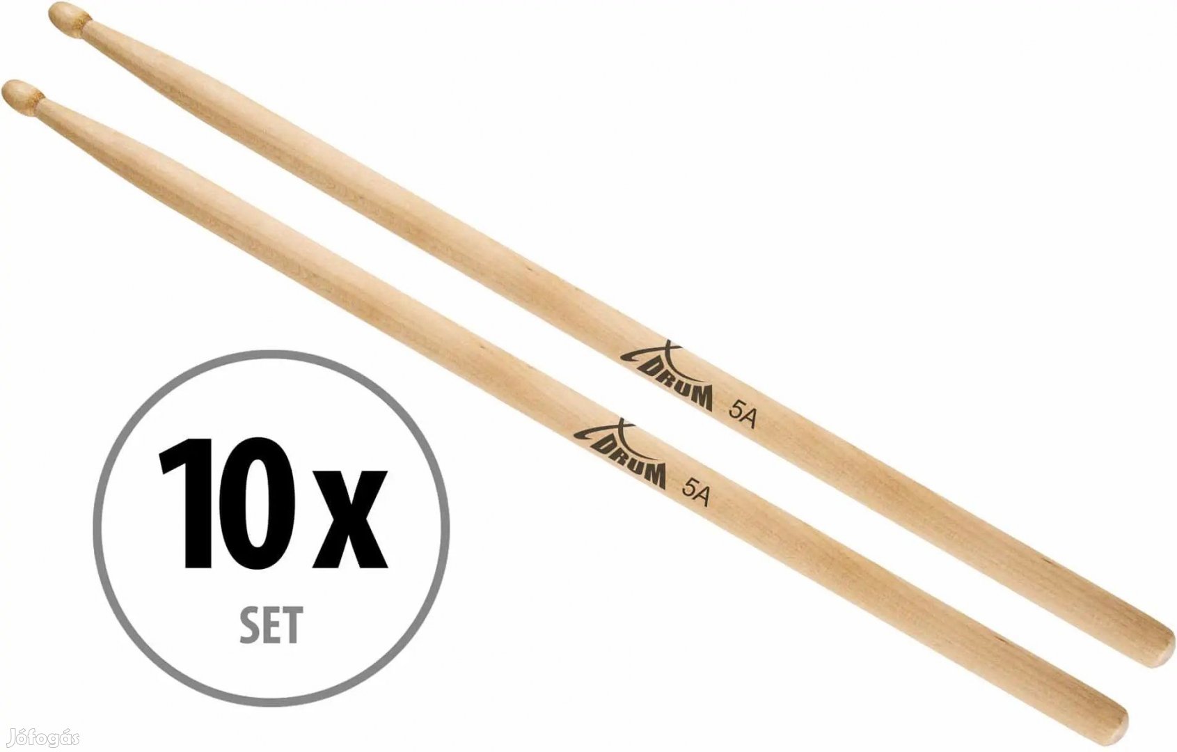 XDrum dobverők 5A fa fej 10 pár