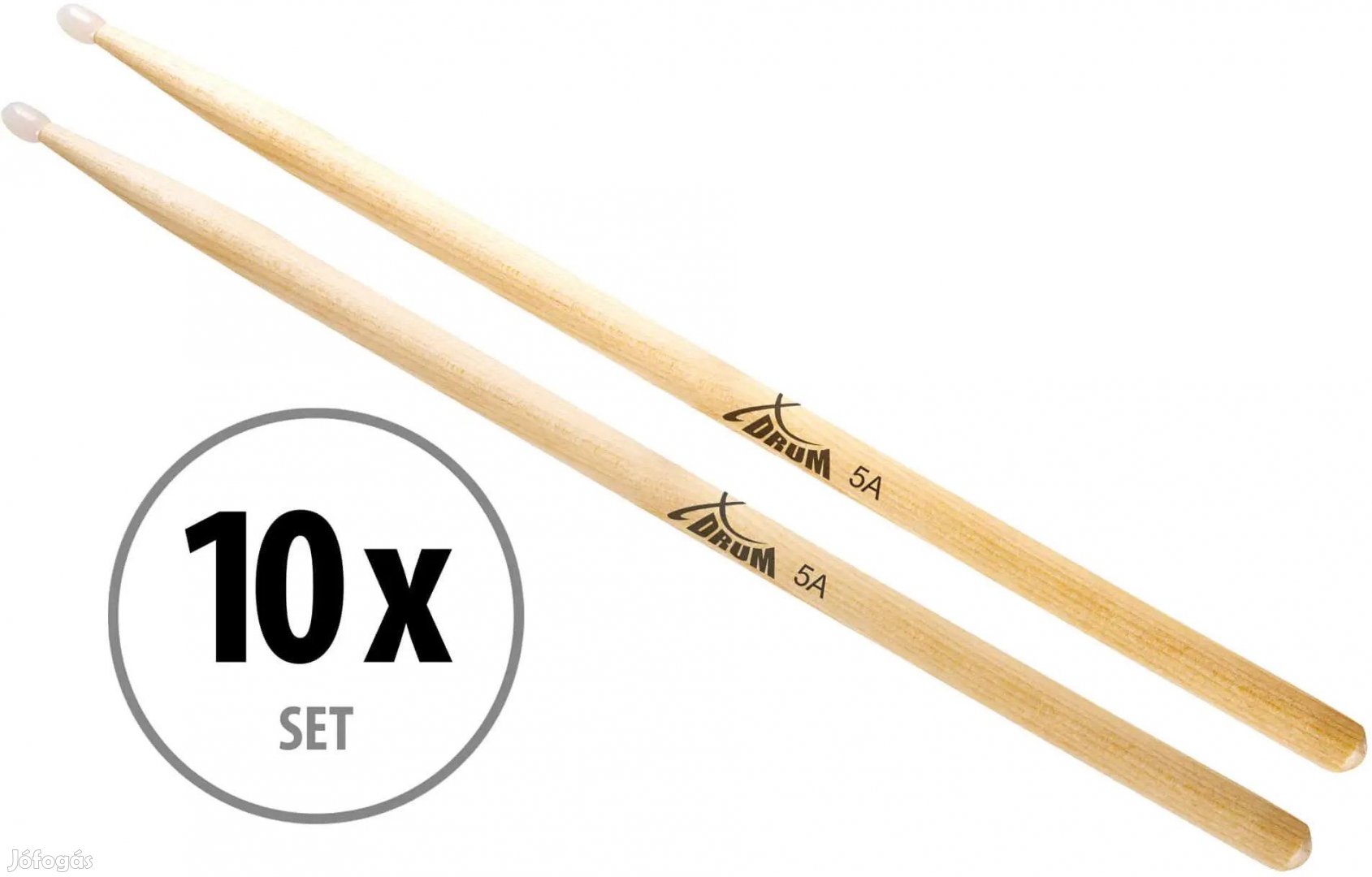 XDrum dobverők 5A nylon fej 10 pár
