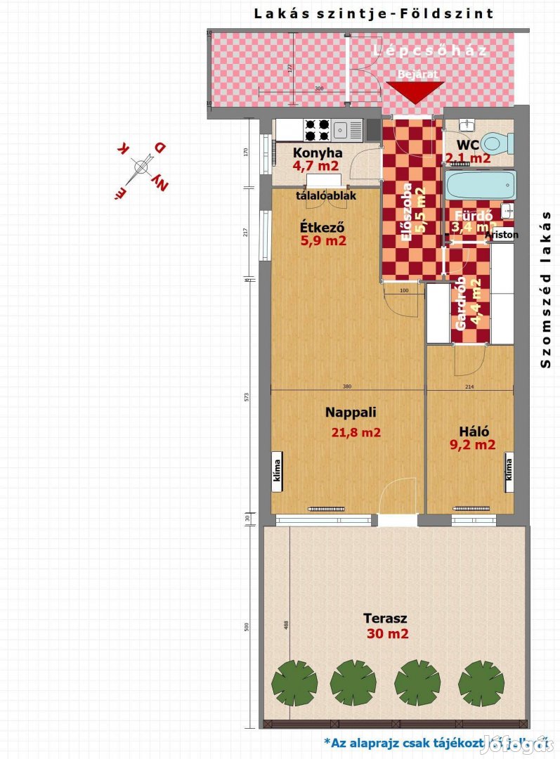 XII. ker. Németvölgyben Eladó egy Felújítandó 72 m2 2 szobás lakás
