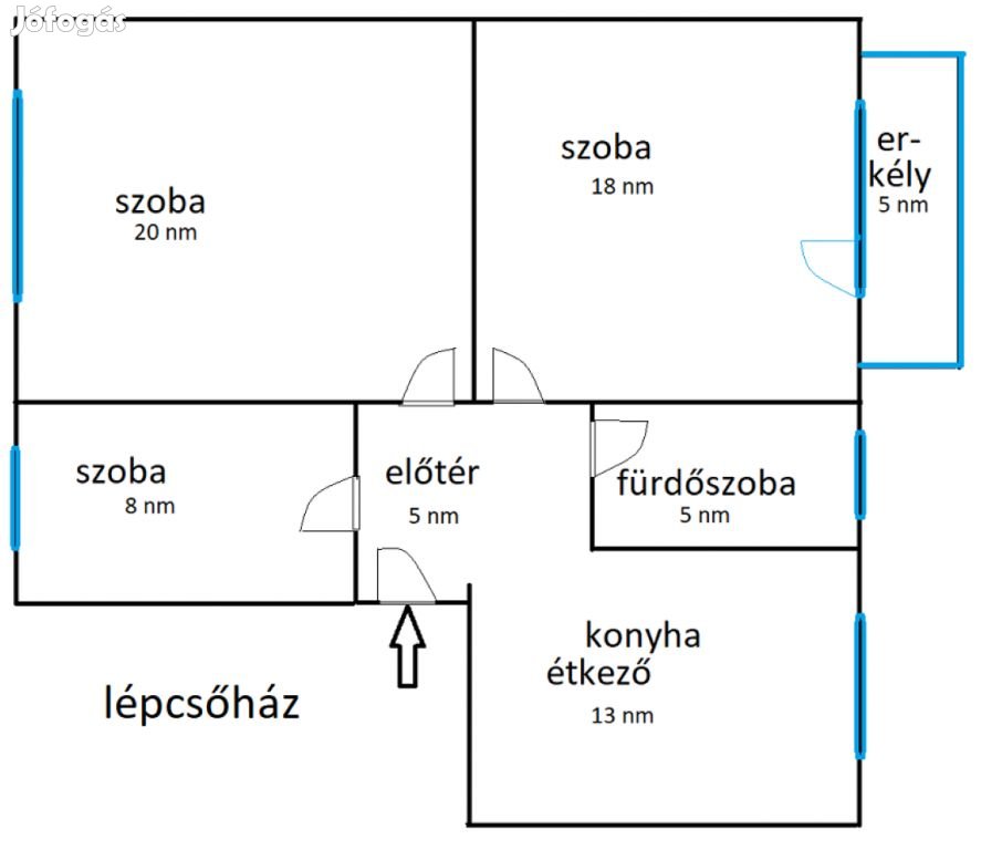 XIV. Kerület, Kerékgyártó utca, 69 m2-es, 1. emeleti, társasházi lakás