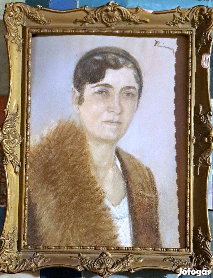 XIX SZ Magyar festő Rippl Rónai ? Rónai Elegáns nő