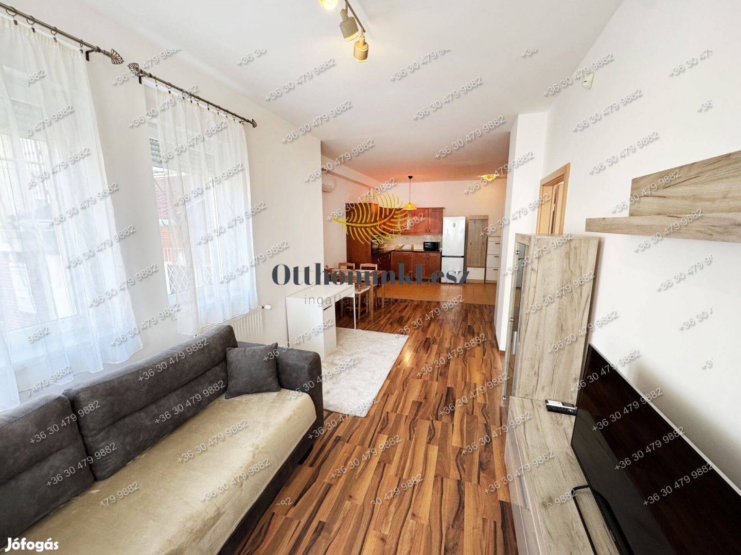 XIX. KÖKI-nél, felújított, 52 m2, am.k.nappalihálószobás