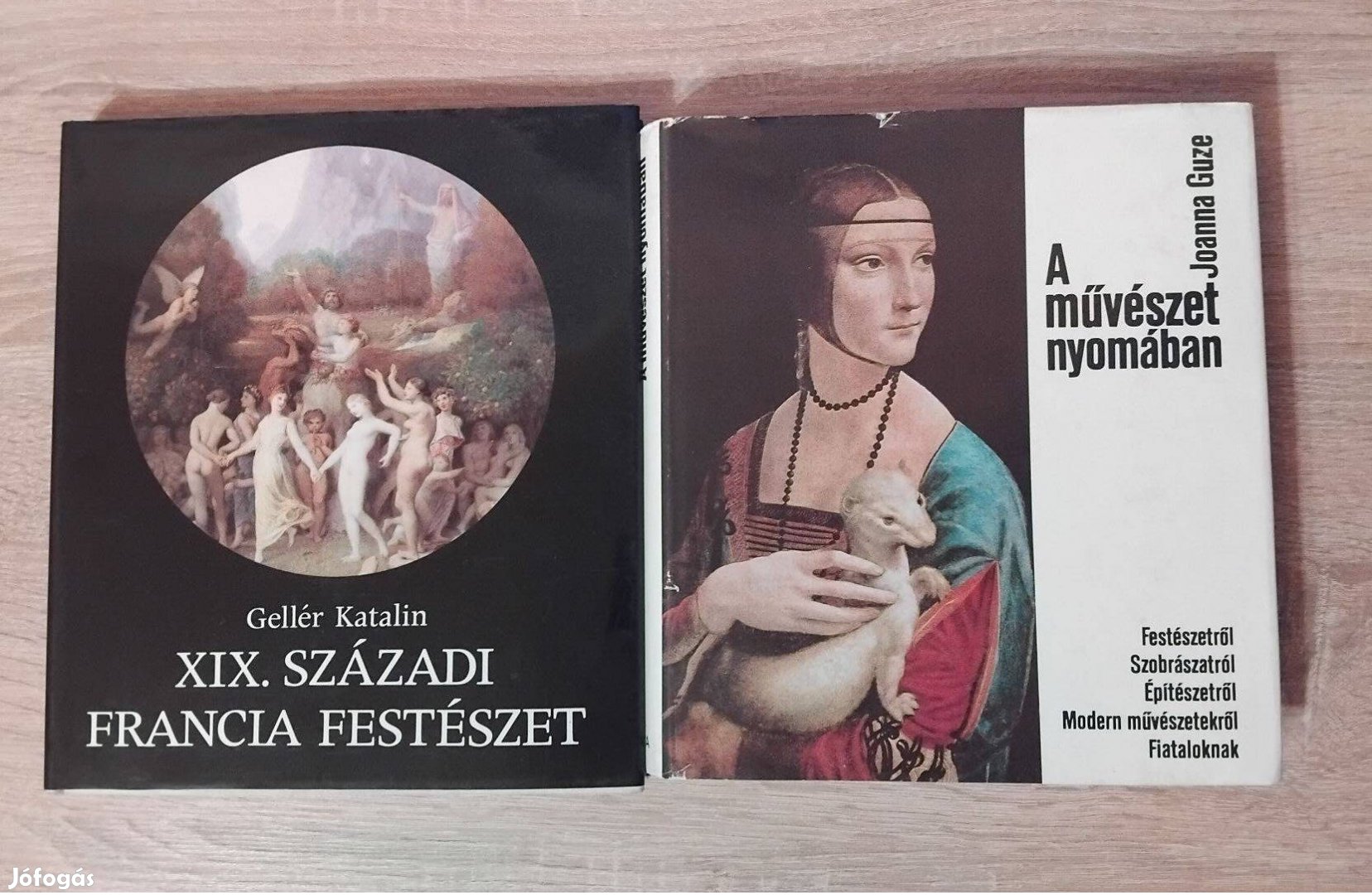 XIX. századi francia festészet és A művészet nyomában könyv egyben