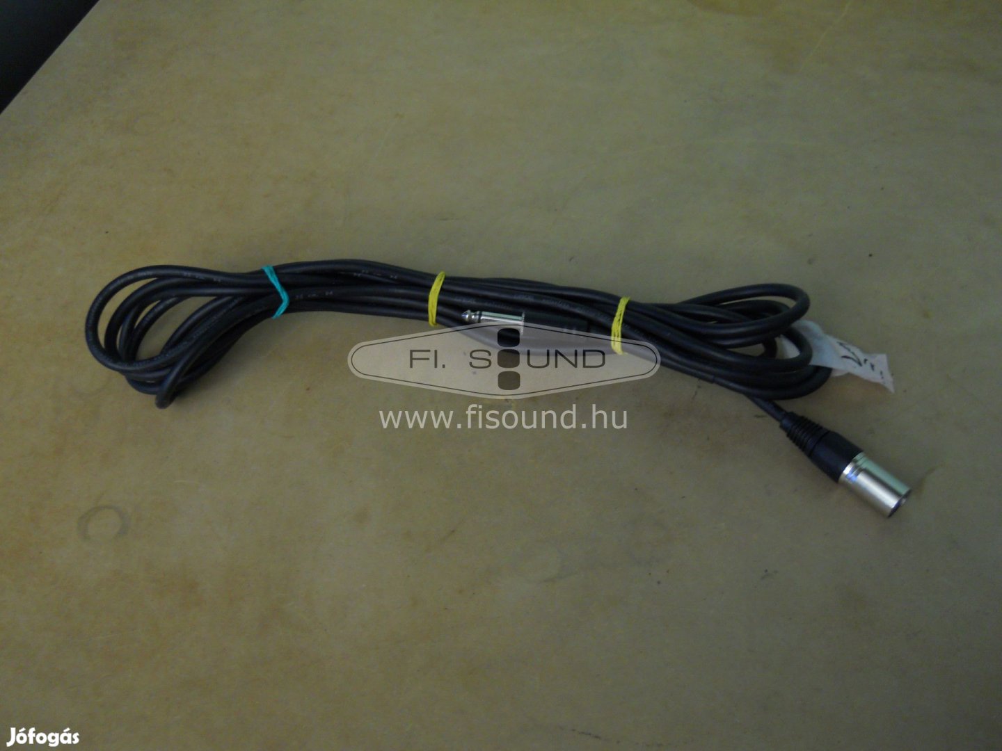 XLR 6,3-s jack átjátszó kábel, 5-m-s