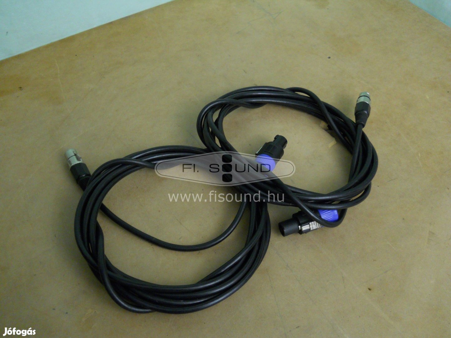 XLR-Speakon hangfal kábel pár  2x1,5 mm2 , 5 méteres