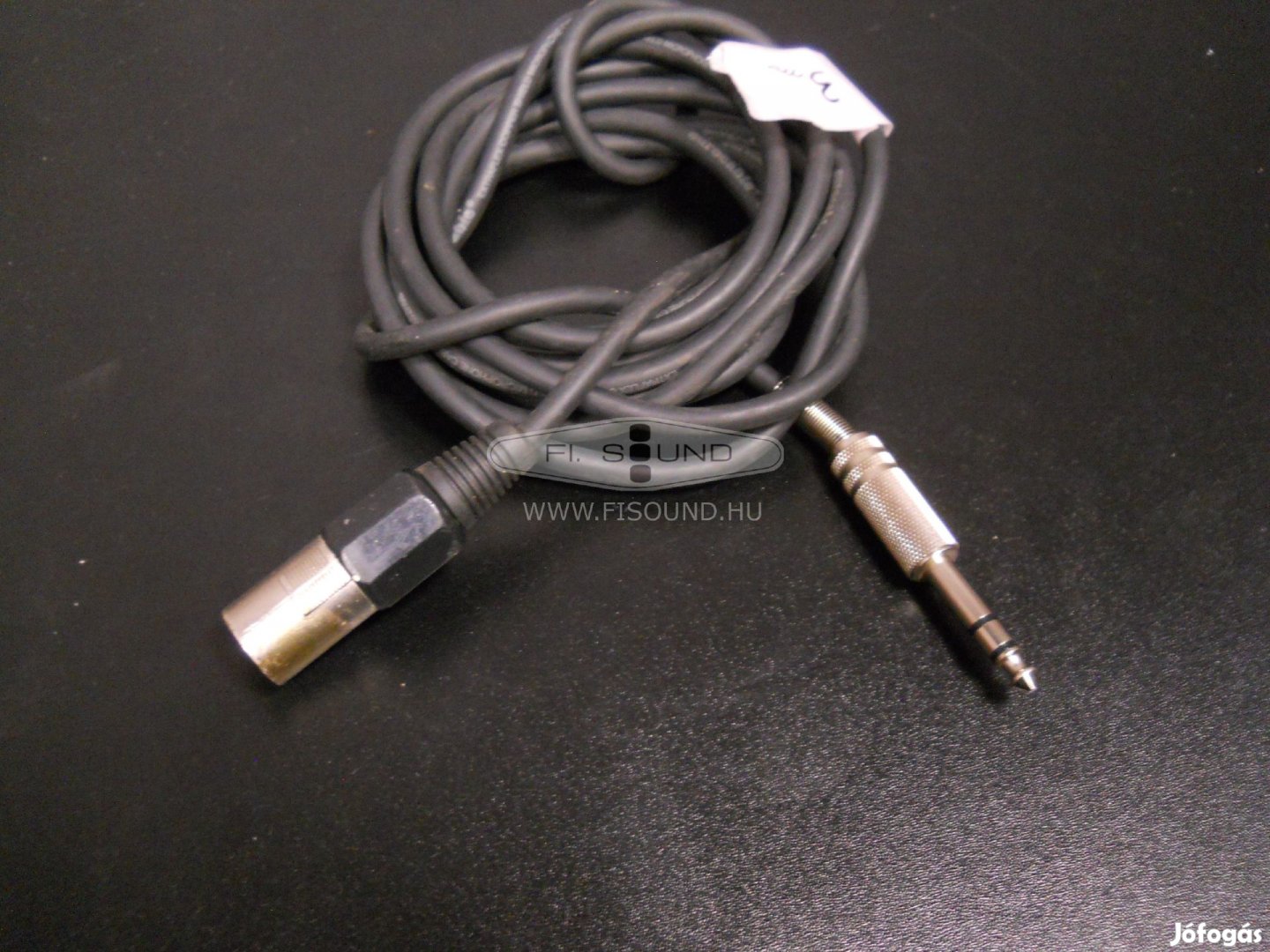 XLR - Jack 6,3  mono Eurocable árnyékolt mikrofon kábel, 3-m-s