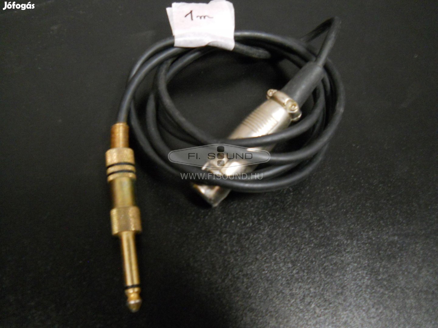 XLR - Jack 6,3  mono átjátszó kábel, 1-m-s