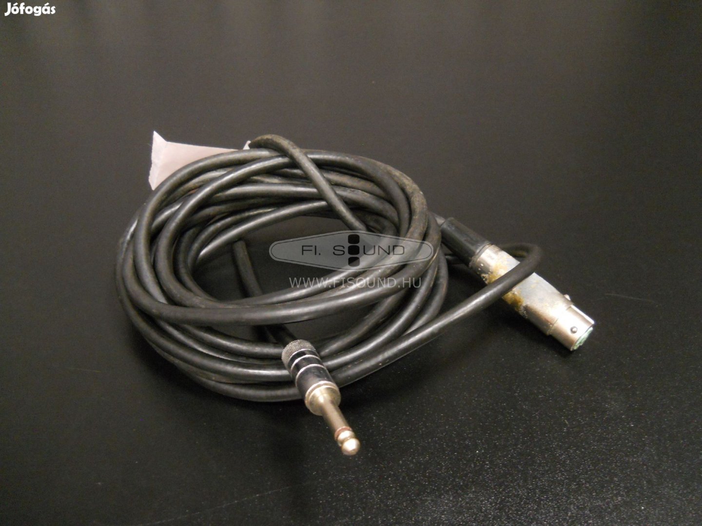 XLR - Jack 6,3  mono átjátszó kábel, 4.5-m-s
