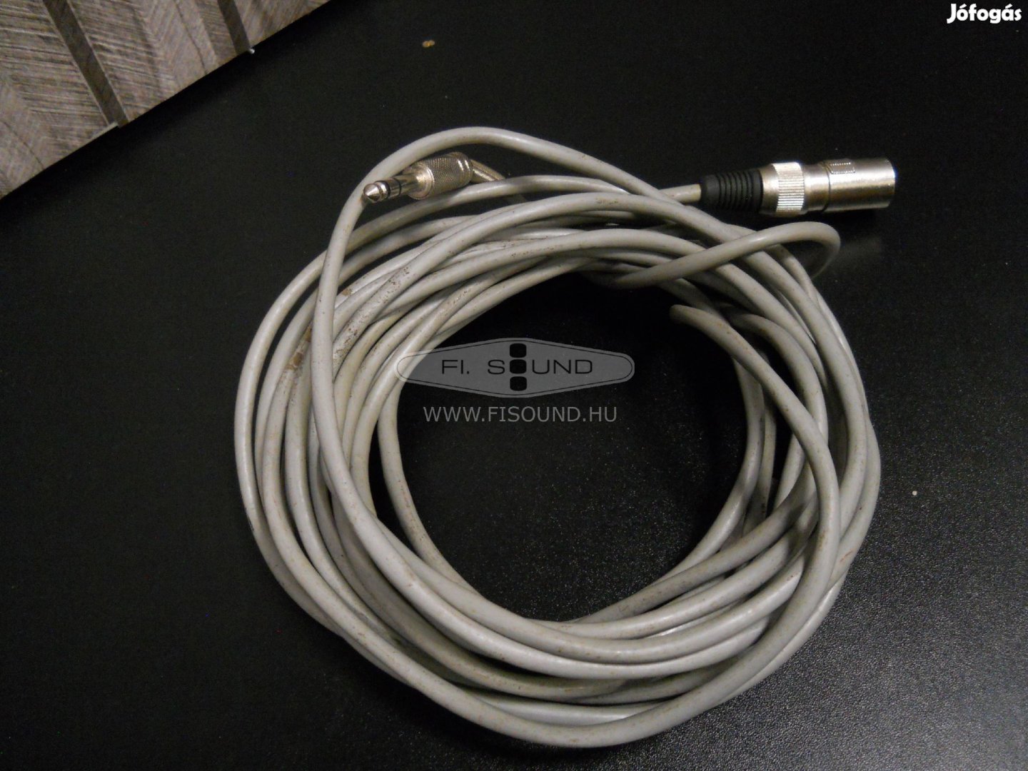 XLR - Jack 6,3 sztereo árnyékolt átjátszó kábel 9 m-s