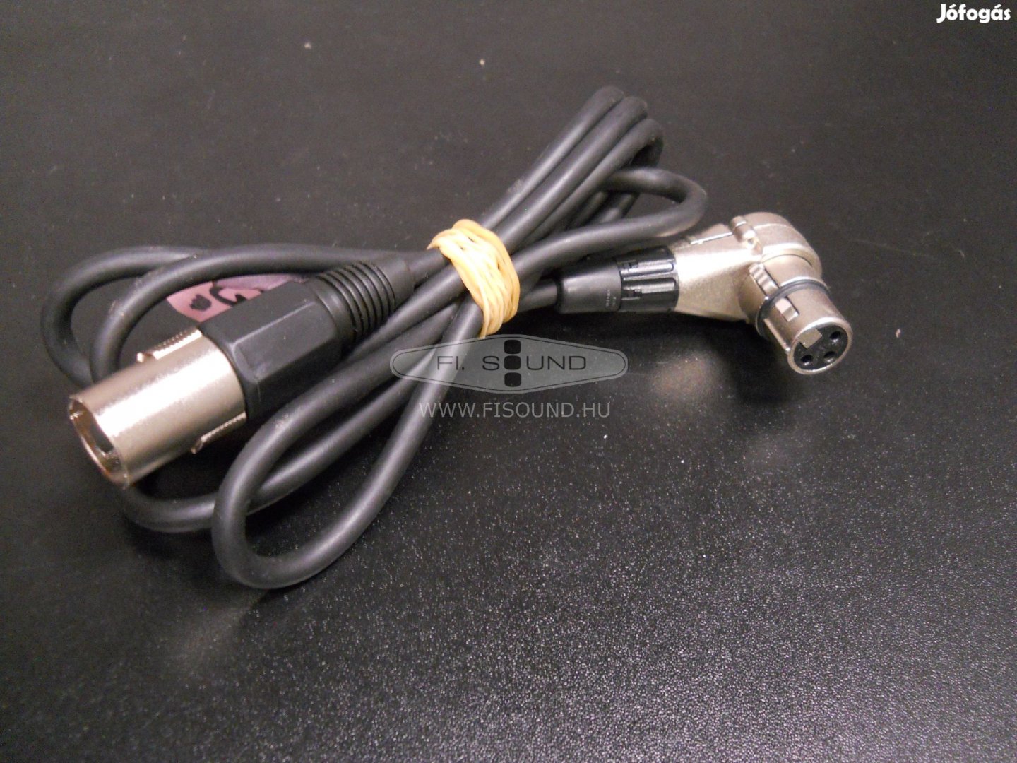 XLR - XLR 90 fokos neutrik átjátszó kábel 1,5 m-s