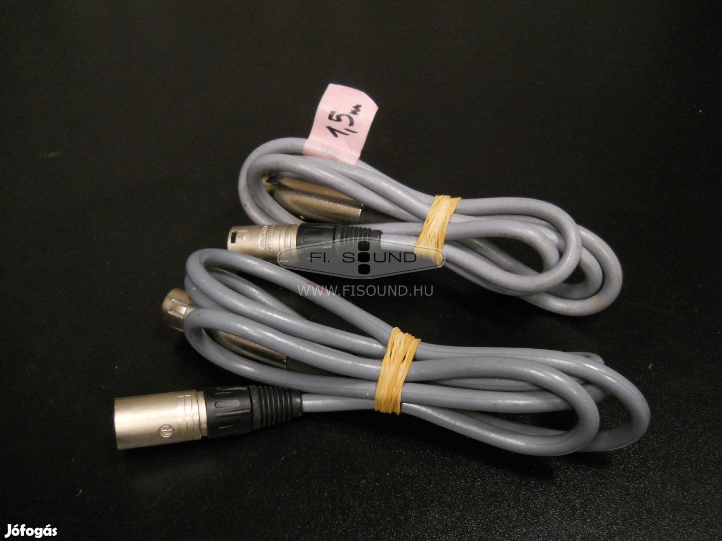 XLR - XLR neutrik átjátszó kábel 2 x 1,5 m-s párban
