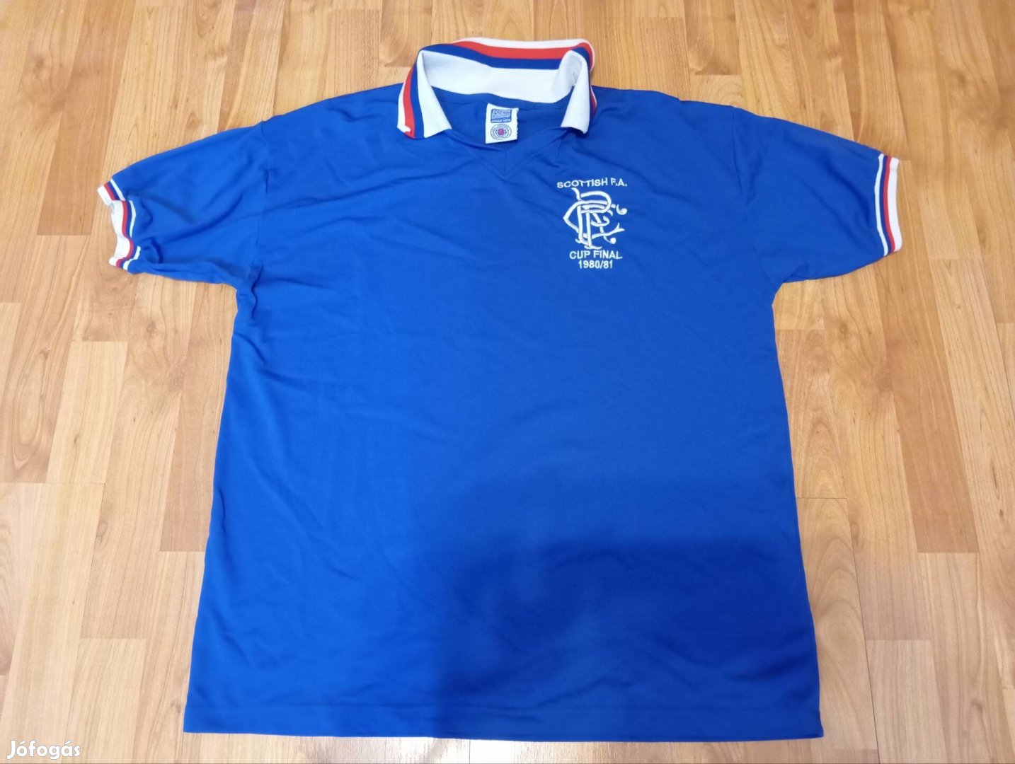 XL-es retro Glasgow Rangers focis póló