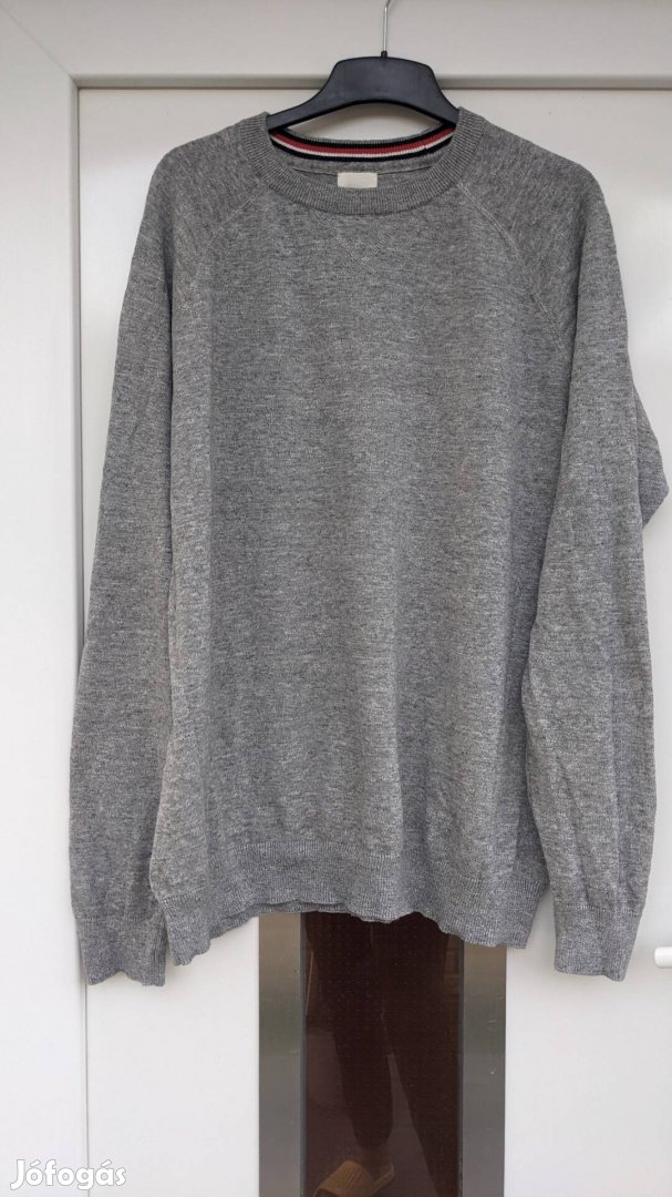 XL szürke férfi pulóver H&M Új 